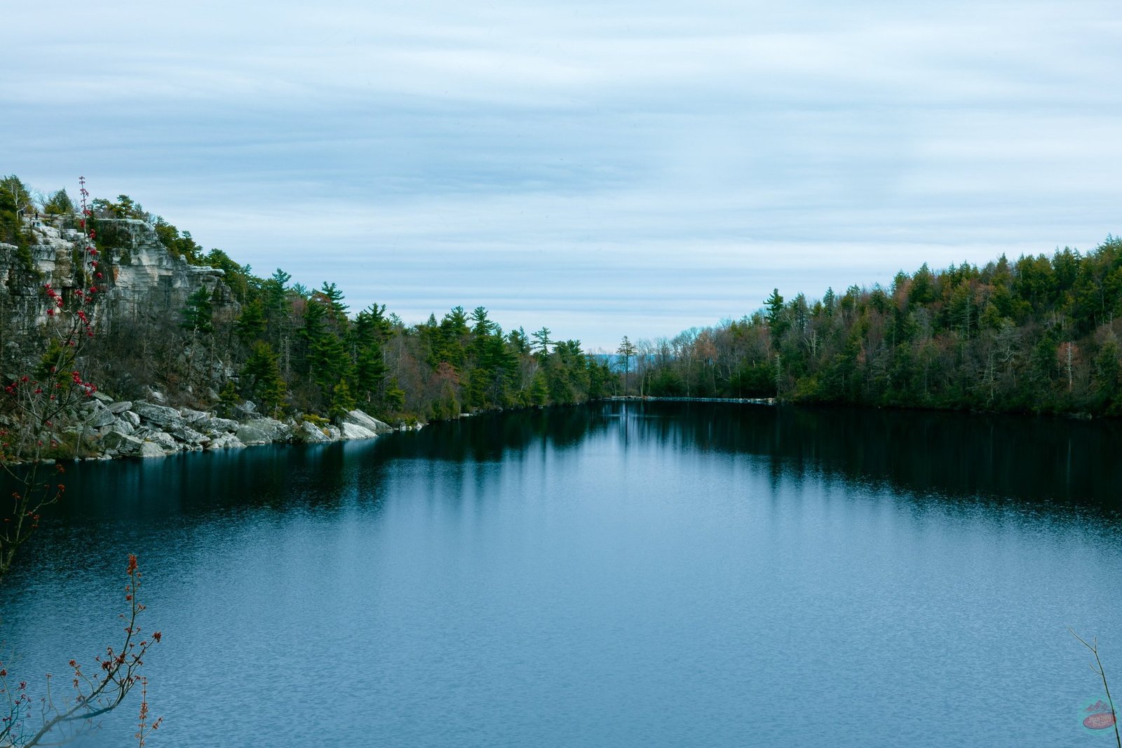 Rocky cliffs in Minnewaska State Park